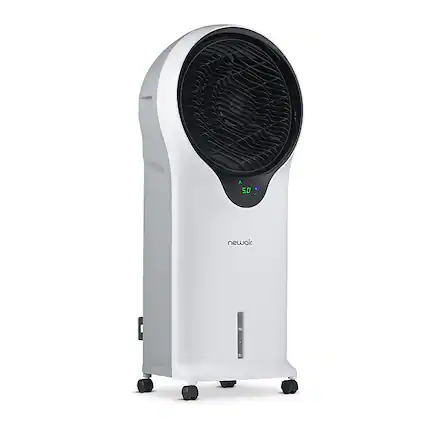 Front. NewAir - 470 CFM Evaporative Air Cooler and Cooling Fan with CycloneCirculation - White.