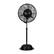 Front. NewAir - 7500 CFM Pedestal Misting Fan with Adjustable Mist Settings - Black.