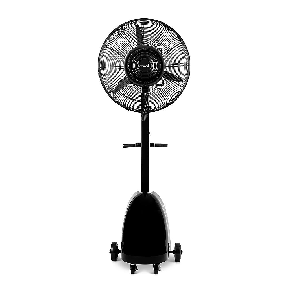 Alt View 23. NewAir - 7500 CFM Pedestal Misting Fan with Adjustable Mist Settings - Black.
