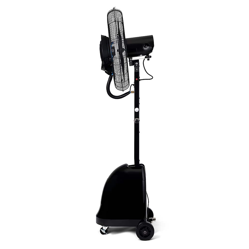 Alt View 24. NewAir - 7500 CFM Pedestal Misting Fan with Adjustable Mist Settings - Black.