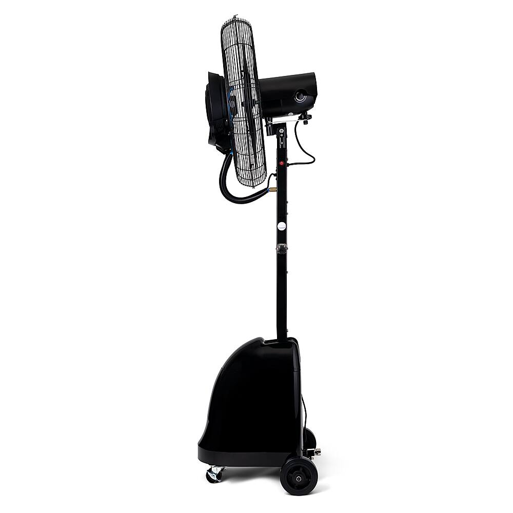 Alt View 24. NewAir - 7500 CFM Pedestal Misting Fan with Adjustable Mist Settings - Black.