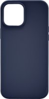 Modal™ - Liquid Silicone Case for Apple iPhone 12 Pro Max - Navy Blue - Front_Zoom
