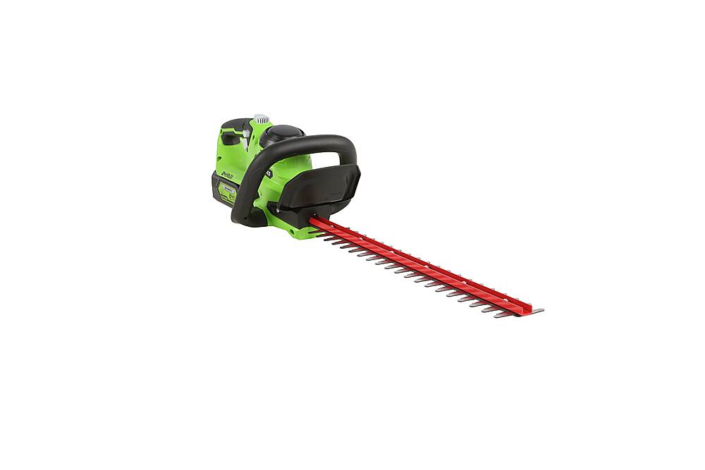 Alt View 12. Greenworks - 24-Volt 22-Inch Cordless Hedge Trimmer (Battery Not Included) - Black/Green.