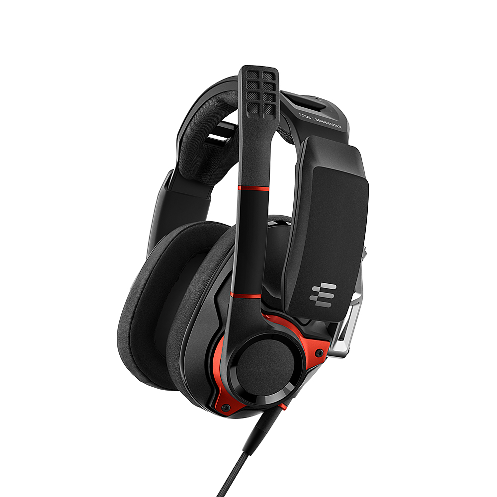 Angle View: EPOS - GSP 600 Wired Closed Acoustic Gaming Headset - Multiplatform - Black and Red