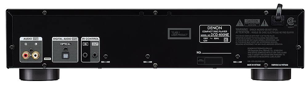 Alt View 12. Denon - CD Player - Black.