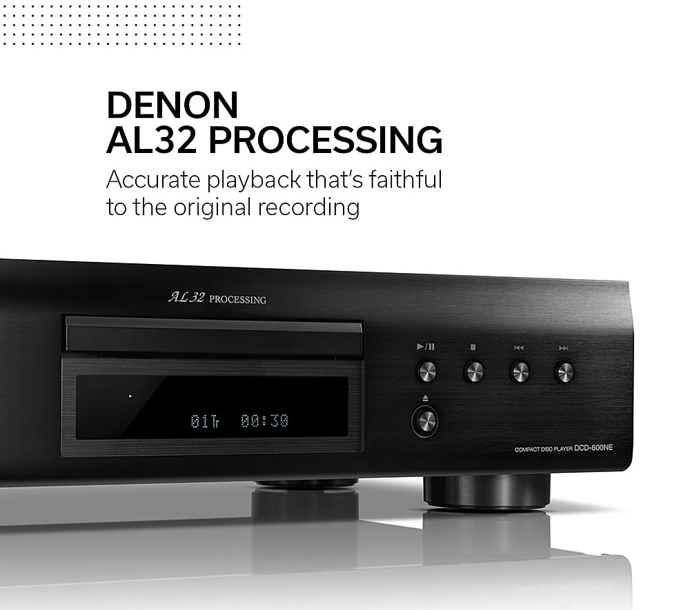 Alt View 15. Denon - CD Player - Black.