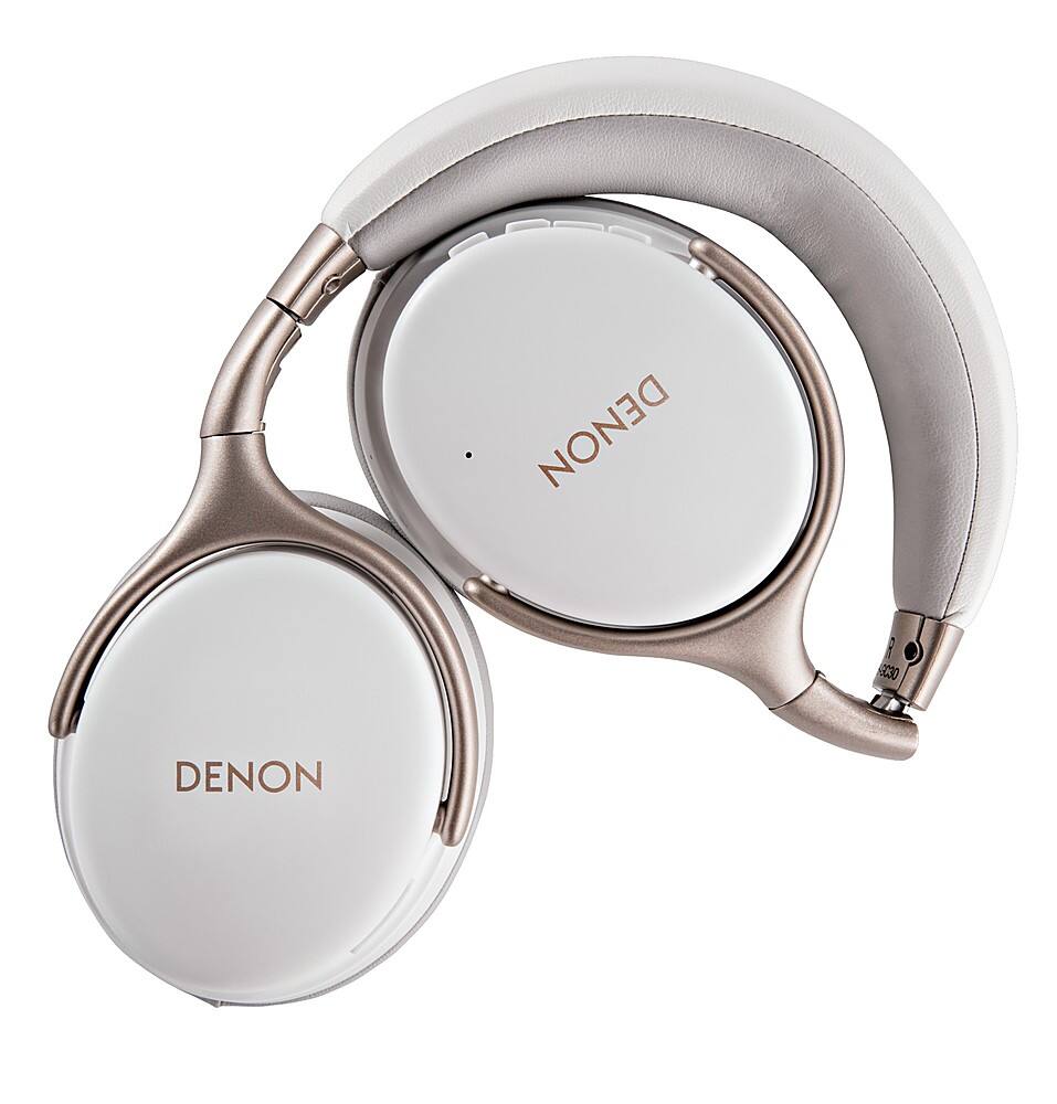Alt View 11. Denon Electronics - Wireless Noise-Cancelling Headphones, Up to 20 hours of Bluetooth and Noise Cancelling - White.