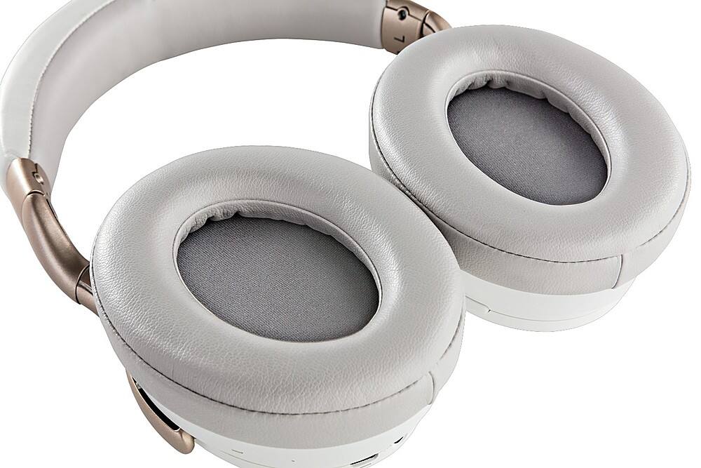 Alt View 13. Denon Electronics - Wireless Noise-Cancelling Headphones, Up to 20 hours of Bluetooth and Noise Cancelling - White.