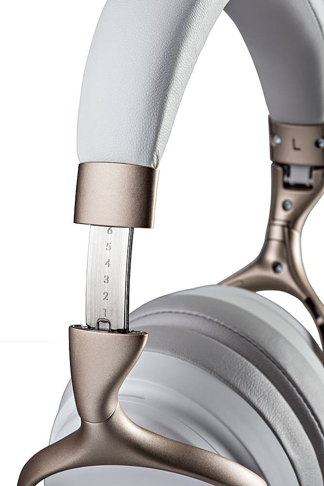 Alt View 15. Denon Electronics - Wireless Noise-Cancelling Headphones, Up to 20 hours of Bluetooth and Noise Cancelling - White.