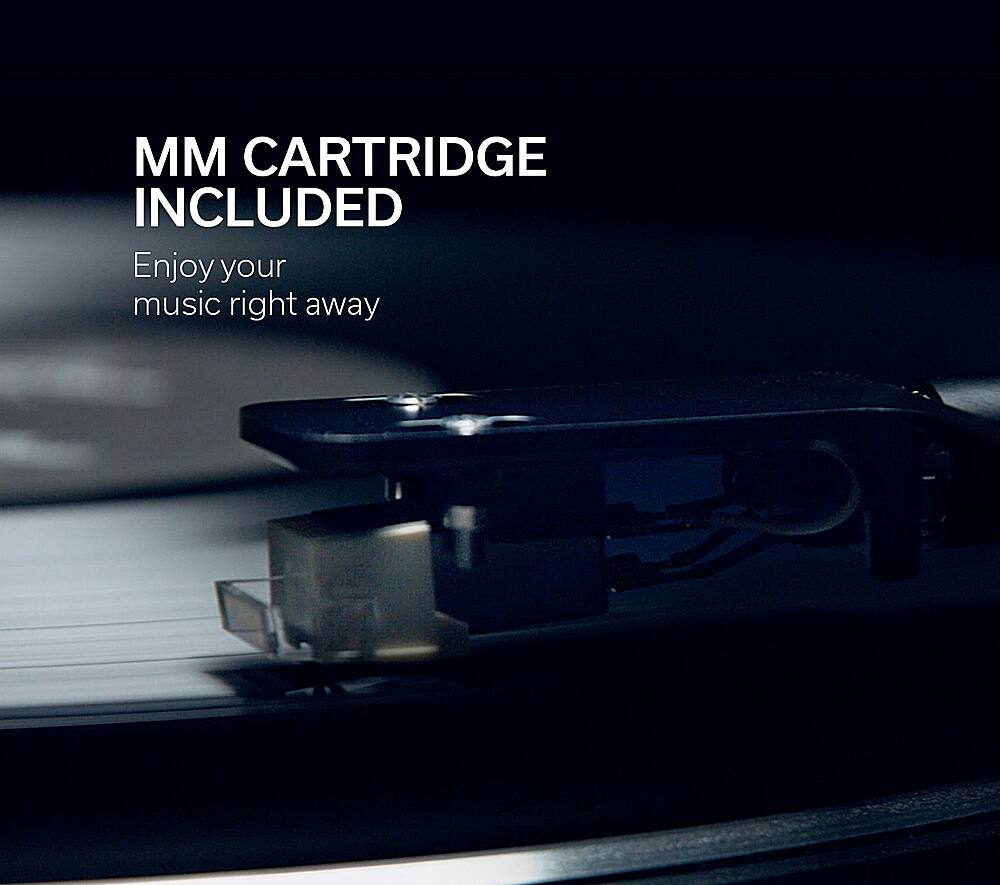 Alt View 15. Denon - Semi-Automatic Analog Turntable - White.