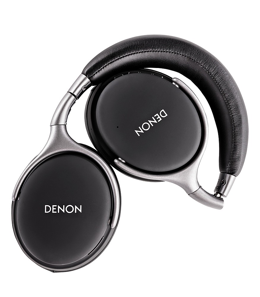 Denon Electronics - Wireless Noise-Cancelling Headphones, Up to 20 hours of Bluetooth and Noise Cancelling - Black