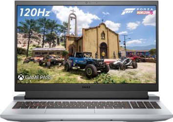 Dell - G15 15.6" FHD Gaming Laptop  - AMD Ryzen 7  - 8GB Memory - NVIDIA GeForce RTX 3050 Ti Graphics - 512GB Solid State Drive - Phantom Grey with Speckles - Front_Zoom