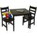 Alt View Standard 20. Lipper - Square Table & 2 Chairs Set - Espresso Finish.