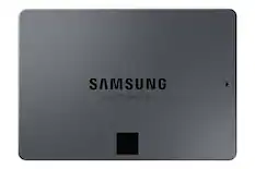 Front. Samsung - 870 QVO 8TB Internal SSD SATA - Black.
