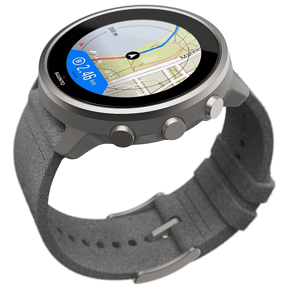 SUUNTO - 7 Titanium Sport Smartwatch GPS and Heart Rate Monitor - Stone Gray
