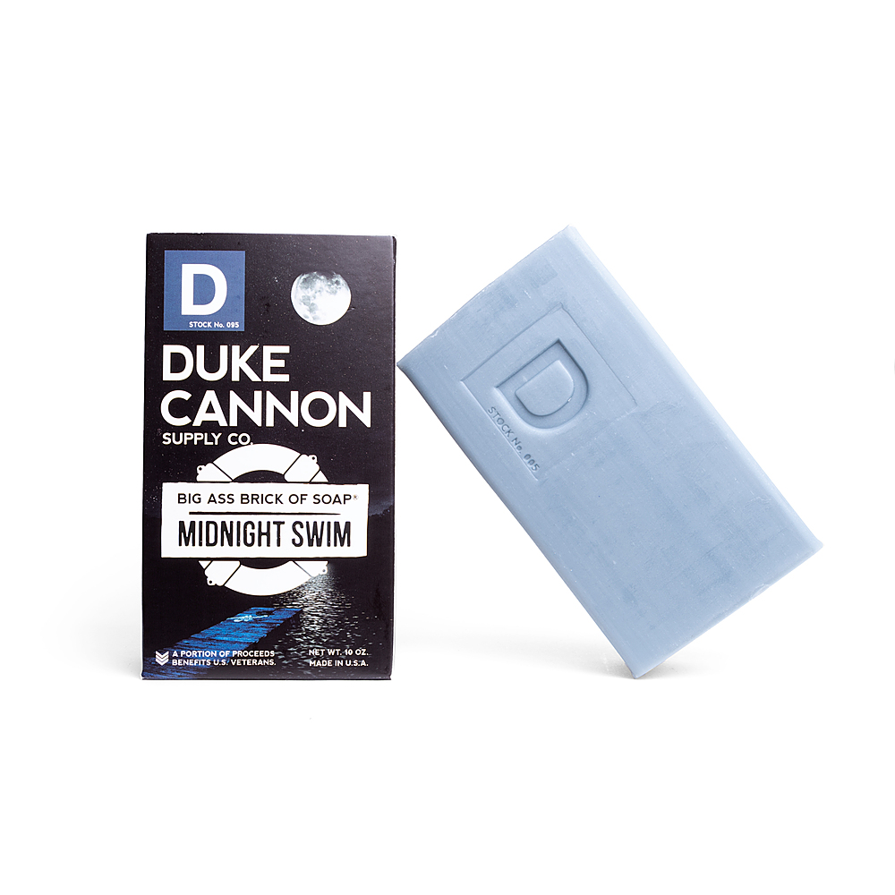 Angle View: Duke Cannon - Big Ass Brick of Soap - Midnight Swim - Blue