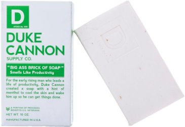 Duke Cannon - Big Ass Brick of Soap - Smells Like Productivity - White - Angle_Zoom