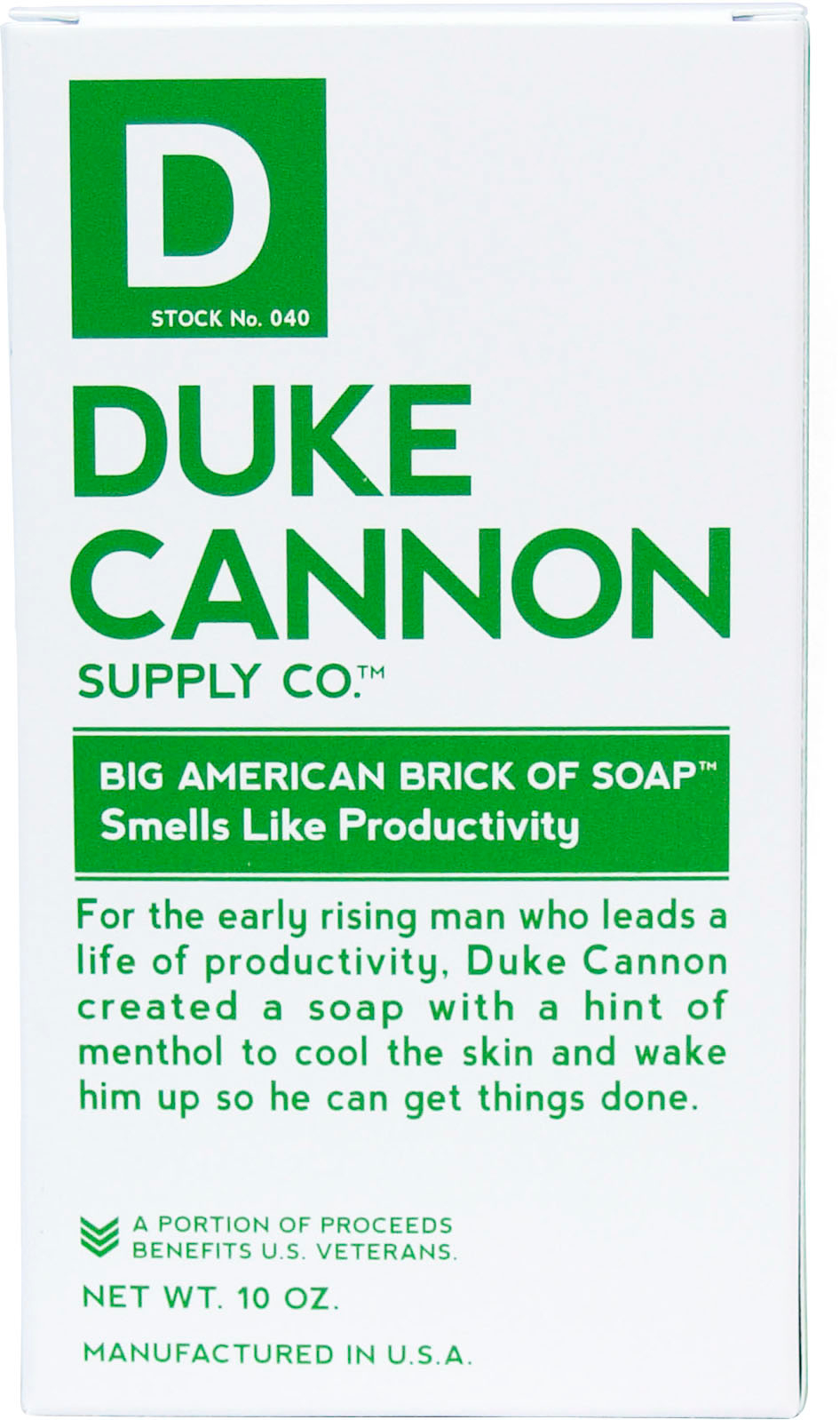 Duke Cannon Big Ass Brick of Soap - Fresh Squeezed Ipa - 10 oz.
