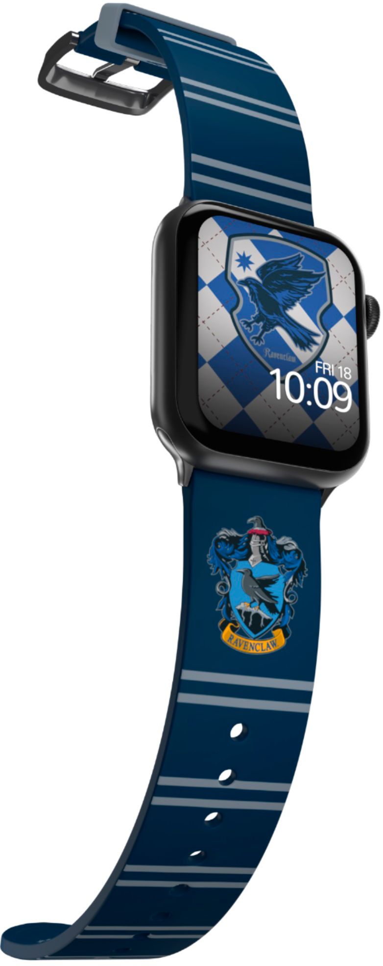 Left View: MobyFox - Harry Potter - Ravenclaw Smartwatch Band – Compatible with Apple Watch – Fits 38mm, 40mm, 42mm and 44mm