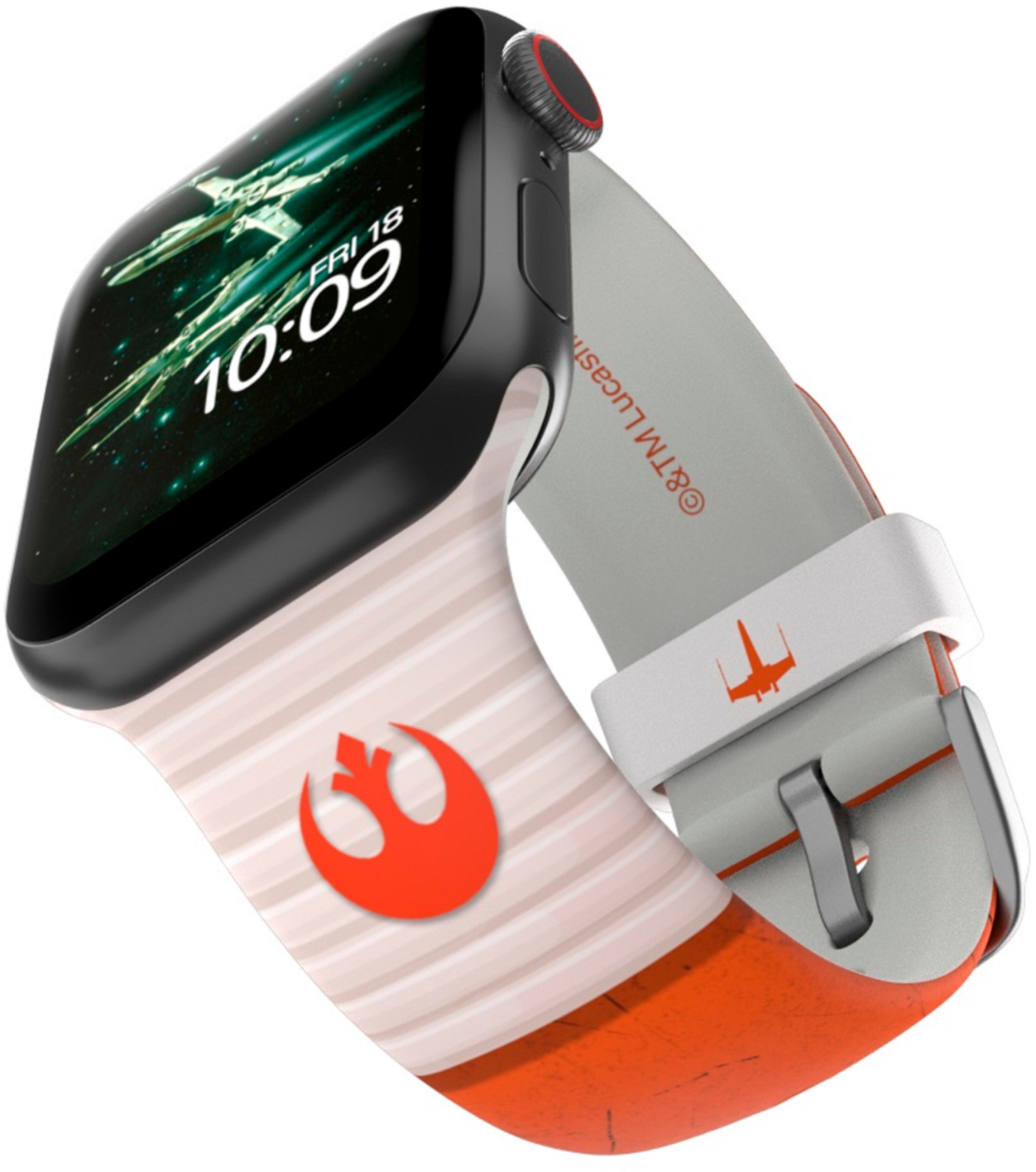 Angle View: MobyFox - Star Wars - Rebel Classic Smartwatch Band – Compatible with Apple Watch - Fits 38mm, 40mm, 42mm and 44mm