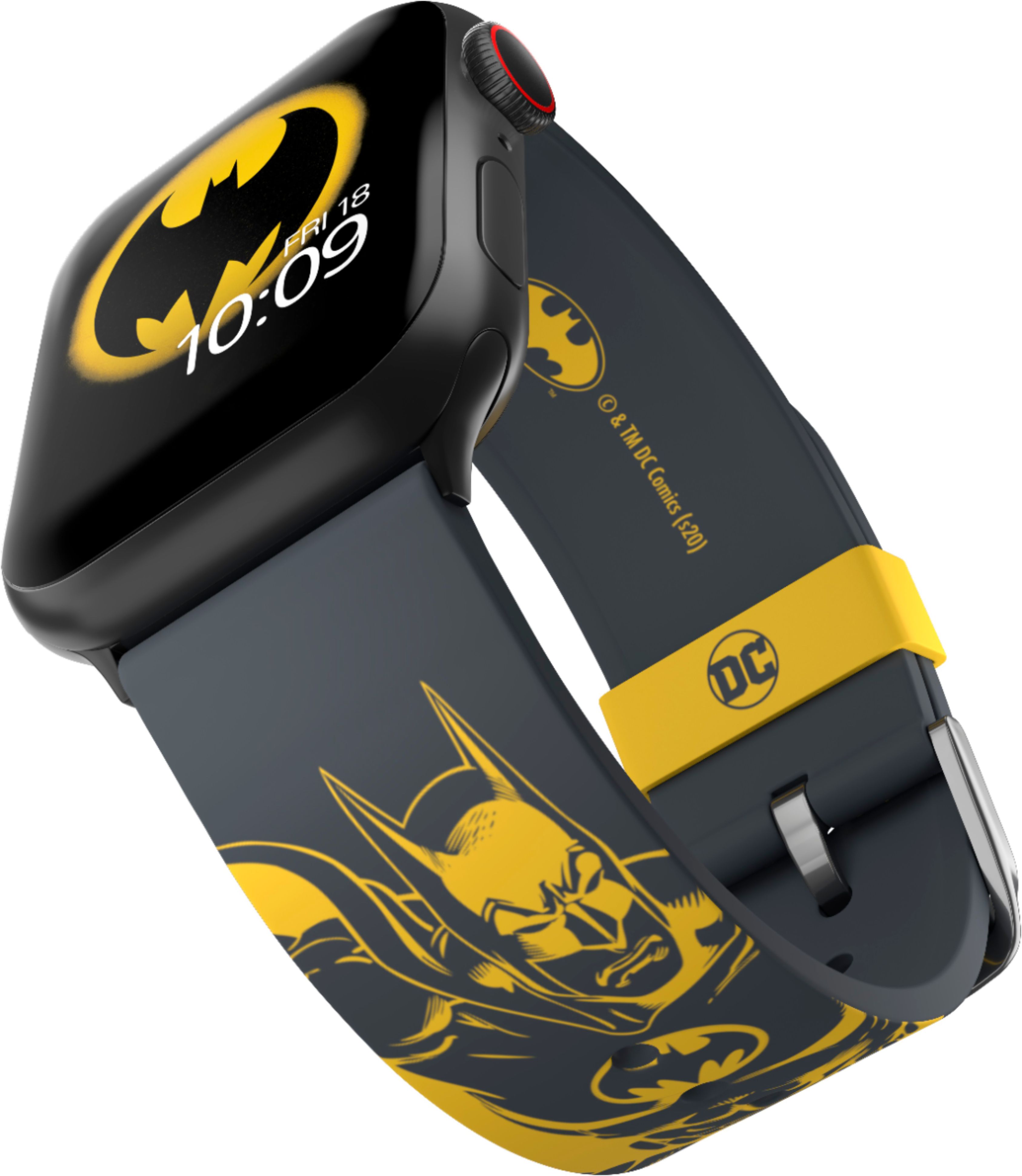 Angle View: MobyFox - DC Comics - Batman Bold Retro Apple Watch Band - Compatible with Apple Watch – Fits 38mm, 40mm, 42mm and 44mm
