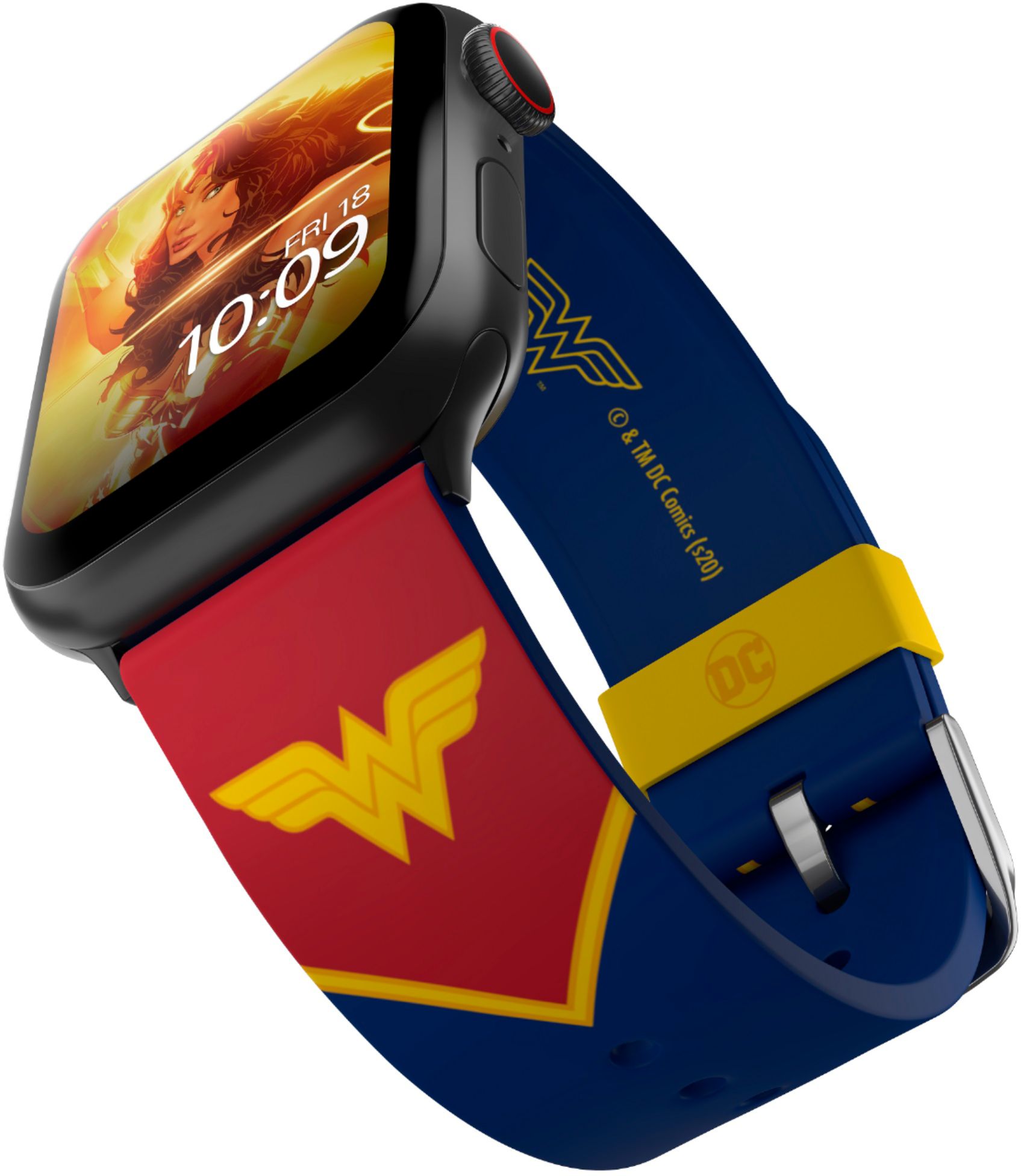 Angle View: MobyFox - DC Comics – Wonder Woman Tactical Edition - Compatible with Apple Watch – Fits 38mm, 40mm, 42mm and 44mm