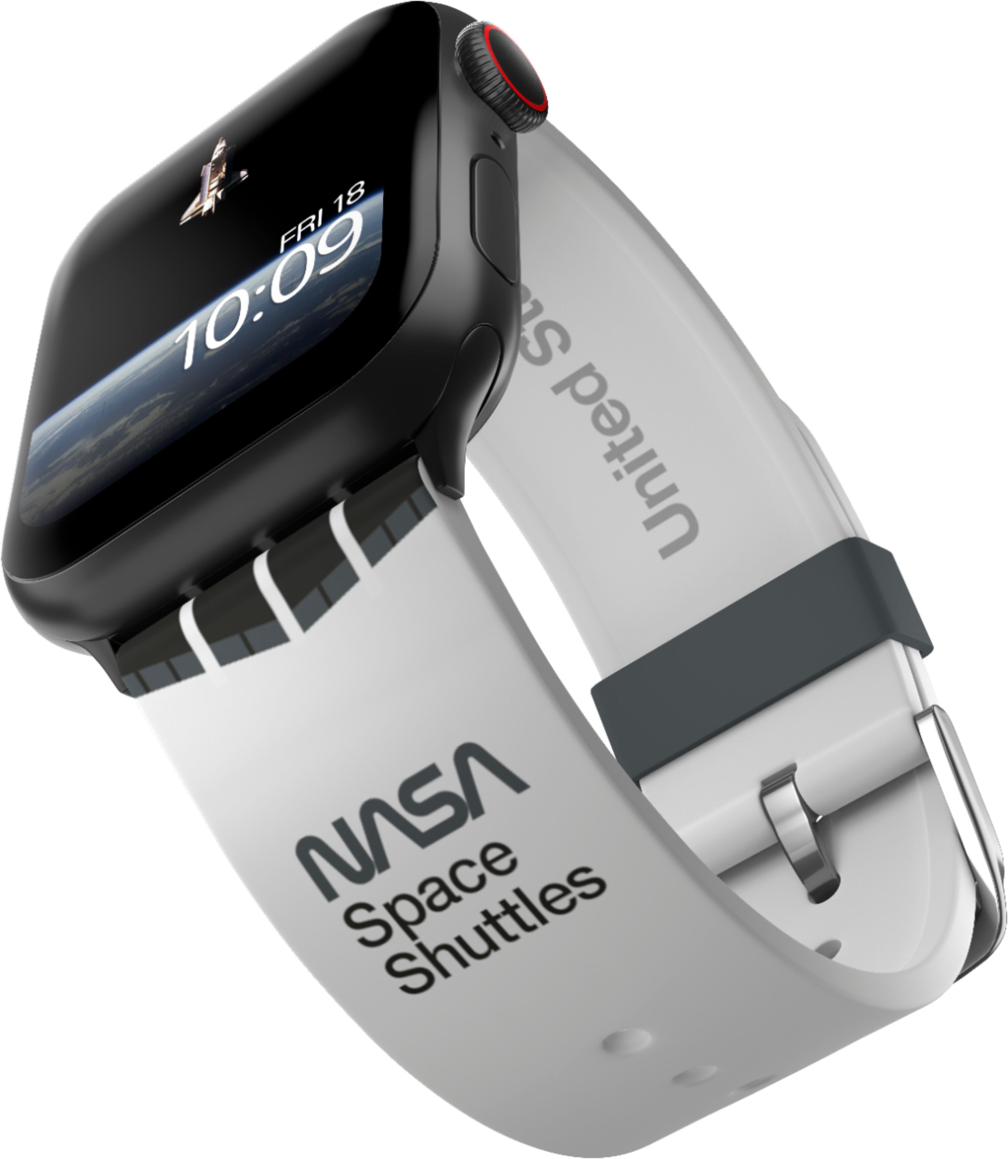 Angle View: MobyFox - NASA – Space Shuttle Smartwatch Band – Compatible with Apple Watch – Fits 38mm, 40mm, 42mm and 44mm