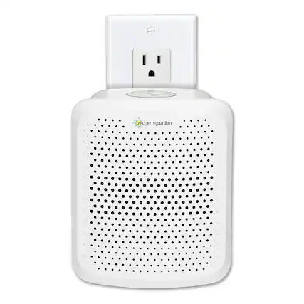 Front. GermGuardian - AC225W 65 Sq. Ft. Pluggable Air Purifier with UV-C - White.