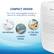 Alt View 12. GermGuardian - AC225W 65 Sq. Ft. Pluggable Air Purifier with UV-C - White.