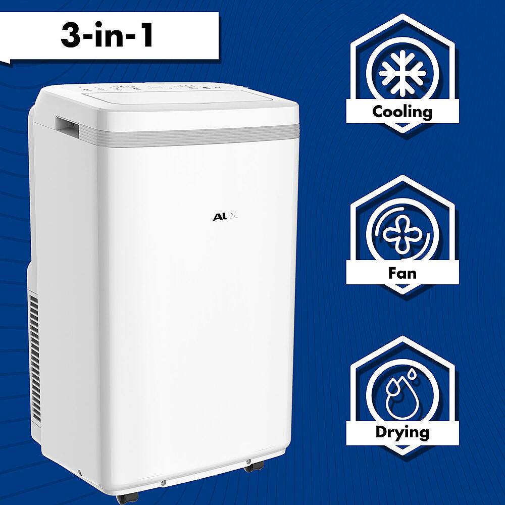 Alt View 11. AuxAC - 275 Sq. Ft  10,000 BTU Portable Air Conditioner - White.