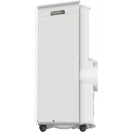 Front. Keystone - 115V Portable Air Conditioner with Follow Me Remote Control for a Room up to 350 Sq. Ft. - White.
