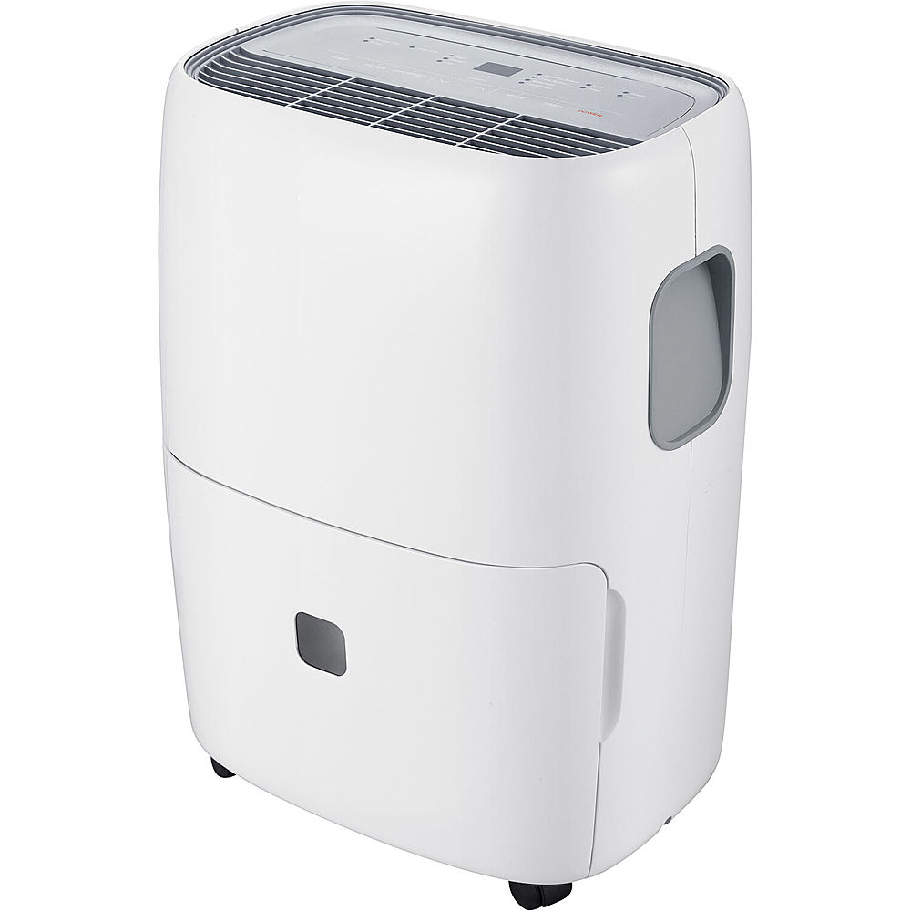 Angle View: Whirlpool - 40 Pint Dehumidifier with Pump - White
