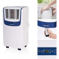 Honeywell - 400 Sq. Ft Portable Air Conditioner - White/Blue - Front_Zoom