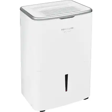 Front. Frigidaire - 50-Pint Smart Portable Dehumidifier with Wi-Fi - White.