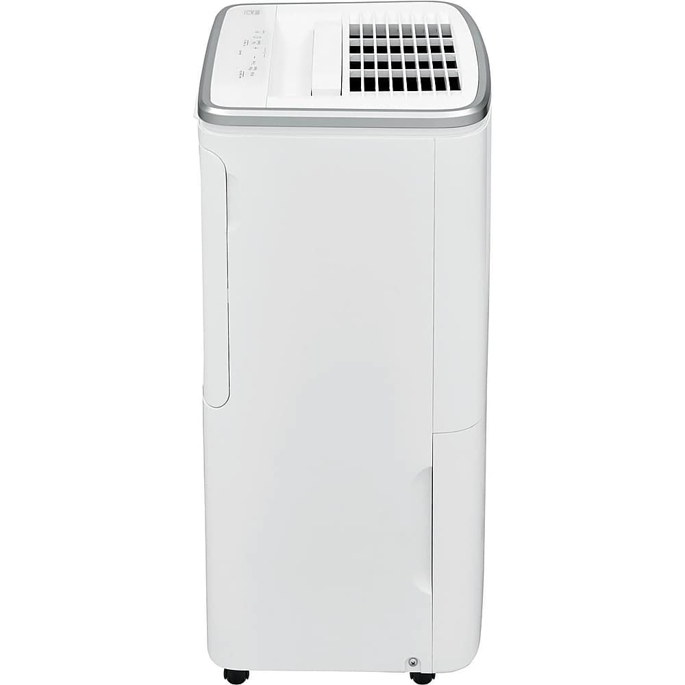 Left. Frigidaire - 50-Pint Smart Portable Dehumidifier with Wi-Fi - White.