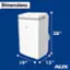 Left. AuxAC - 400 Sq. Ft 13,000 BTU Portable Air Conditioner - White.