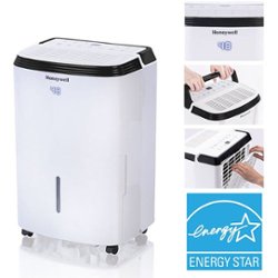Honeywell - Energy Star 30-Pint Dehumidifier with Washable Filter - White - Front_Zoom