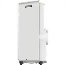 Keystone - 115V Portable Air Conditioner with Follow Me Remote Control for a Room up to 250 Sq. Ft - White