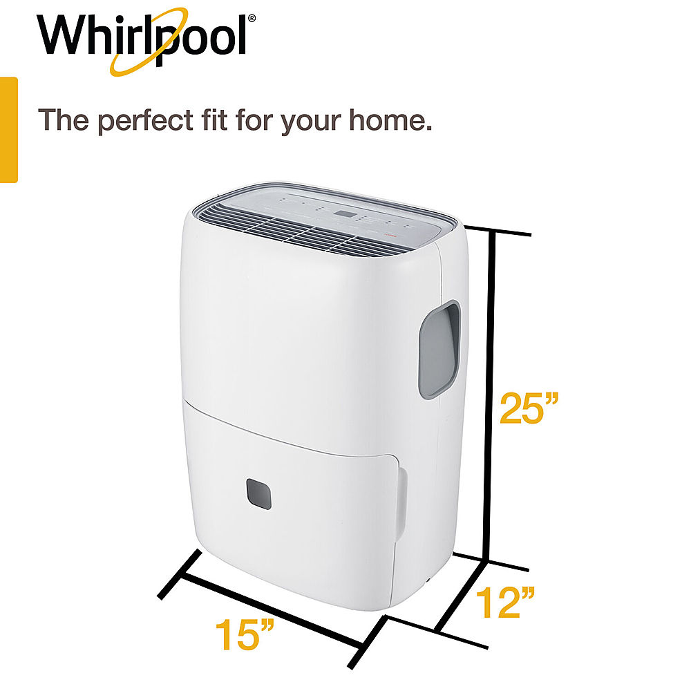 Whirlpool 50 Pint Dehumidifier White WHAD501CW - Best Buy