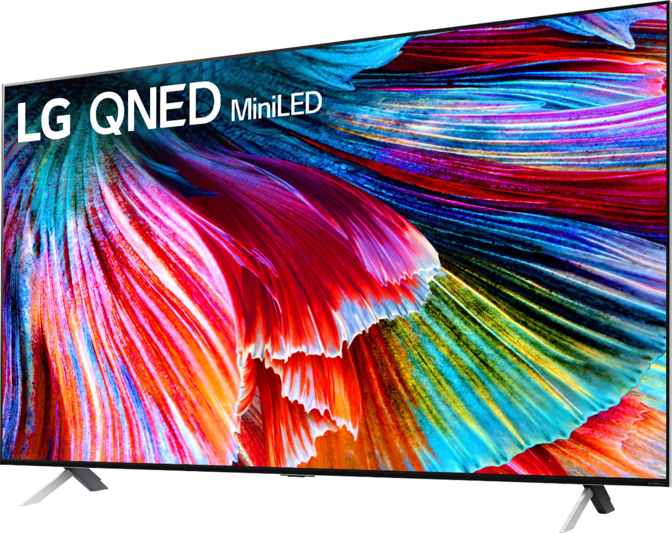 Angle. LG - 65" Class 99 Series QNED Mini-LED 8K UHD Smart webOS TV - Gray.