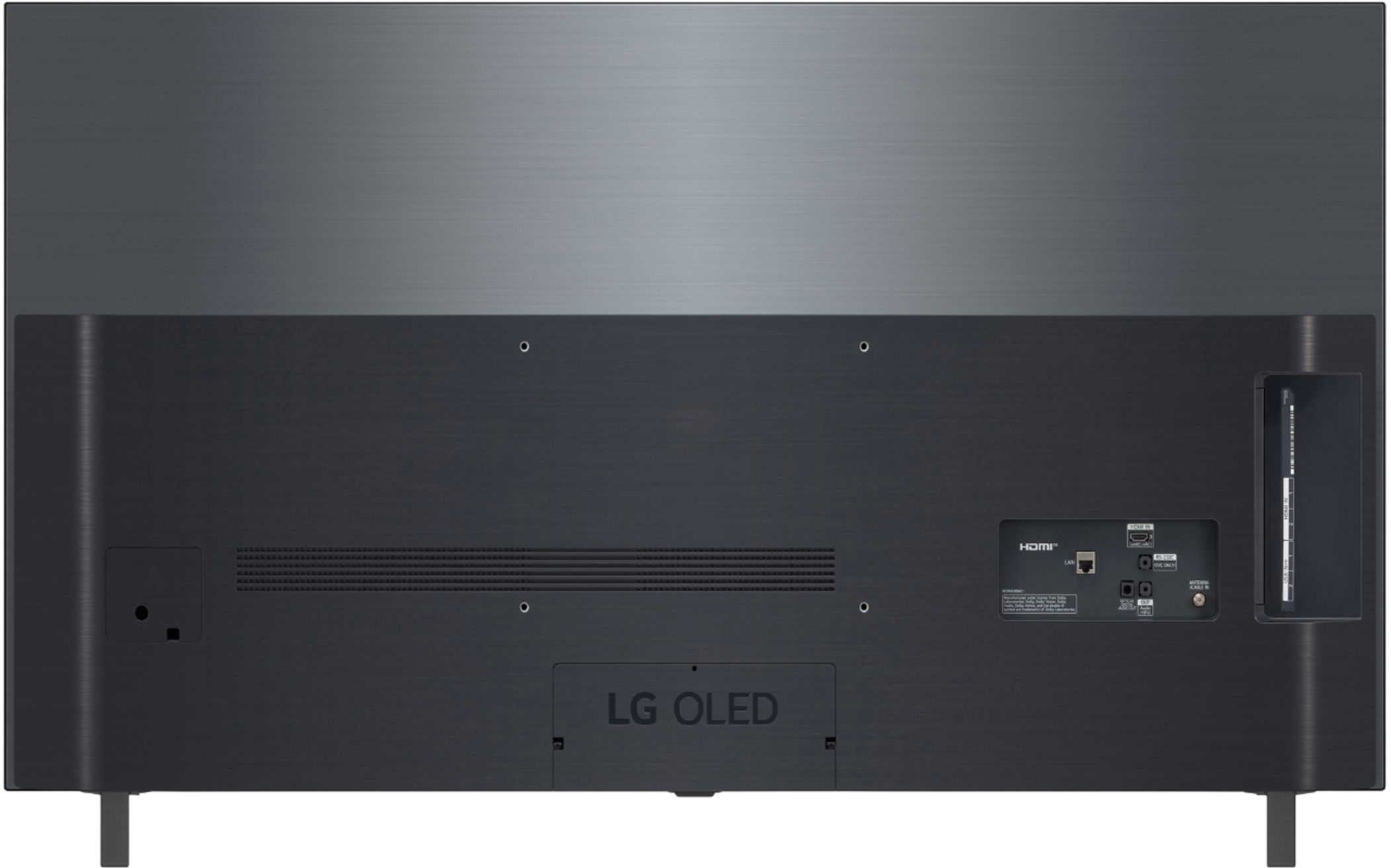 Back View: LG - STUDIO Series 25.6 Cu. Ft. Side-by-Side Refrigerator - Stainless steel