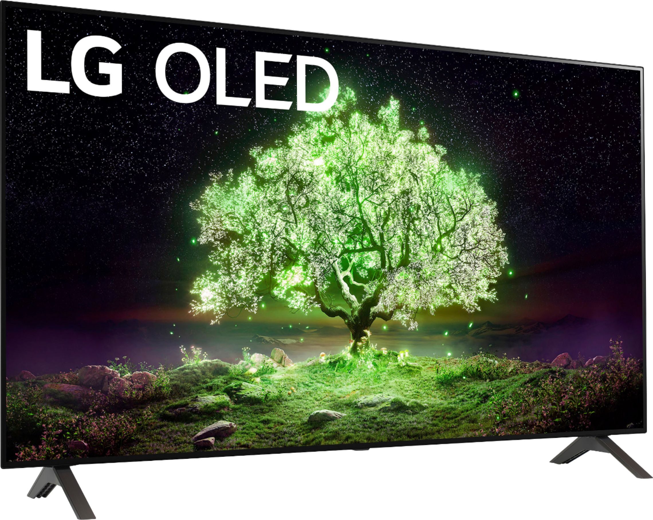 Angle View: LG - 48" Class A1 Series OLED 4K UHD Smart webOS TV