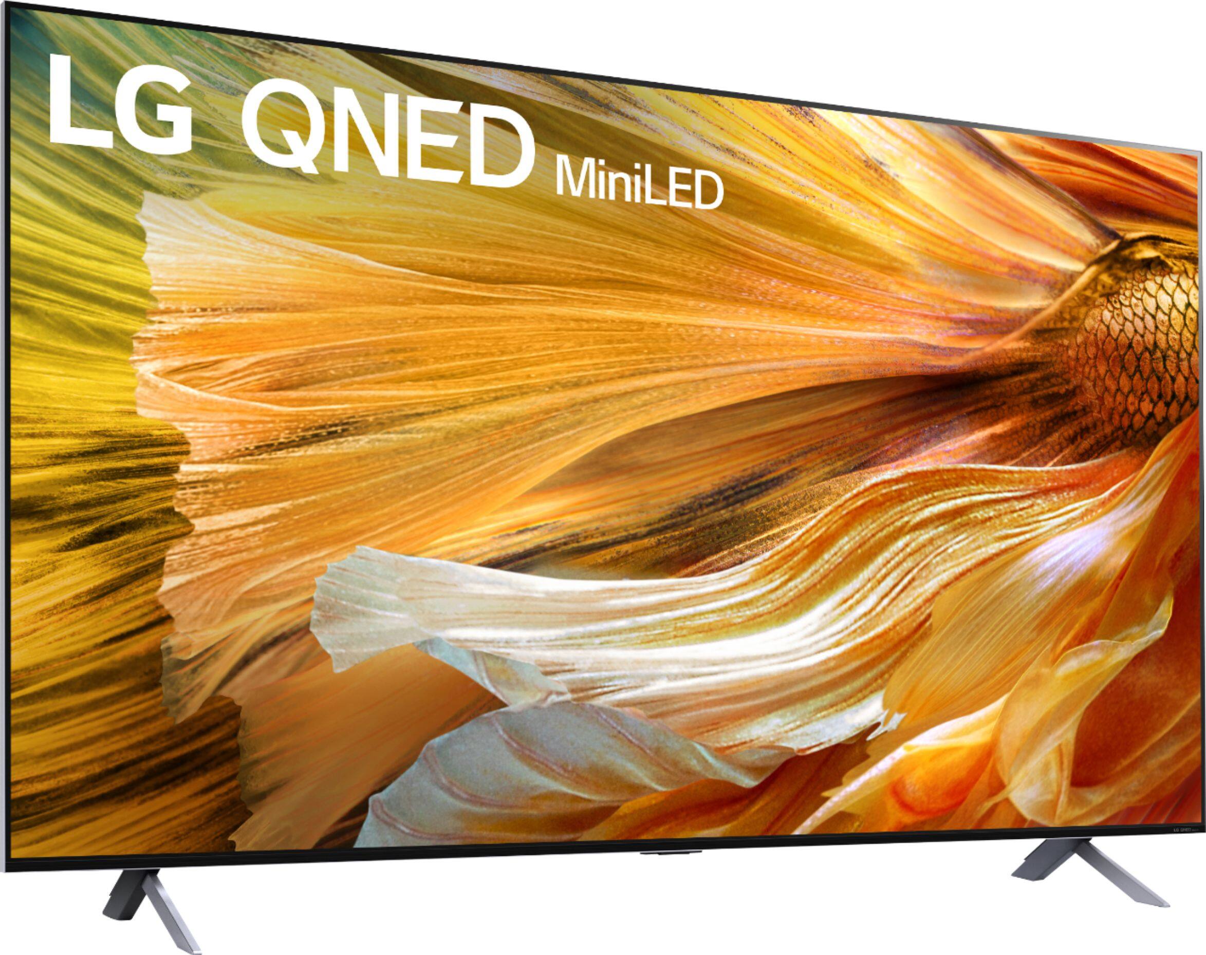 Angle. LG - 65" Class 90 Series QNED Mini-LED 4K UHD Smart webOS TV - Gray.