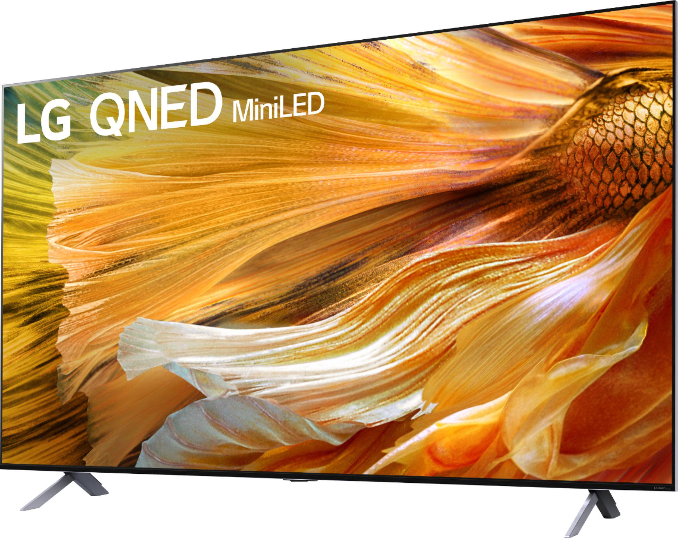 Left. LG - 65" Class 90 Series QNED Mini-LED 4K UHD Smart webOS TV - Gray.
