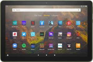 Amazon - Fire HD 10 – 10.1” – Tablet – 64 GB - Olive - Front_Zoom