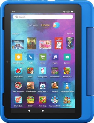 Amazon - Fire 8 Kids Pro - 8" Tablet – ages 6+ - 32GB - Sky blue