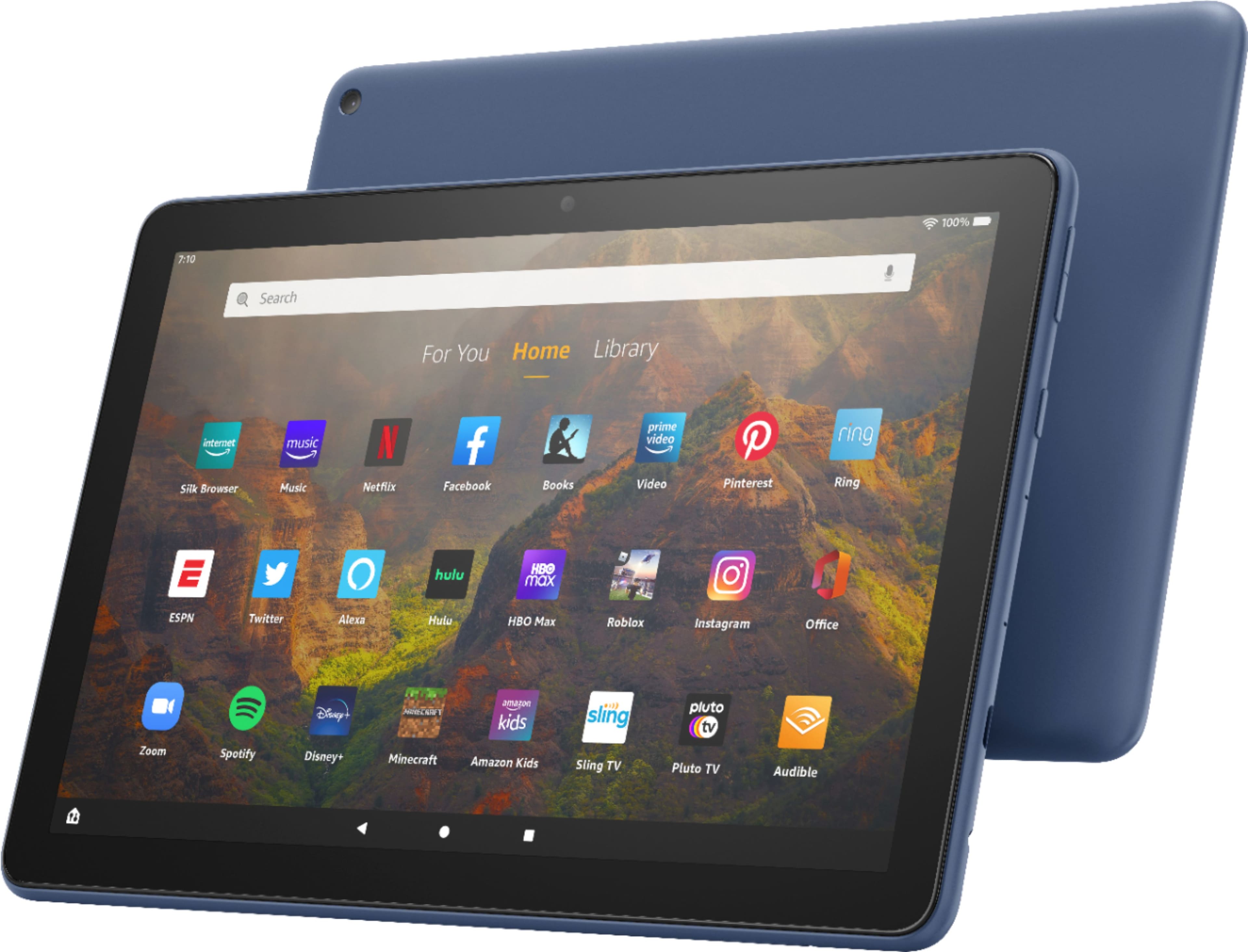 Left. Amazon - Fire HD 10 – 10.1” – Tablet – 32 GB - Denim.