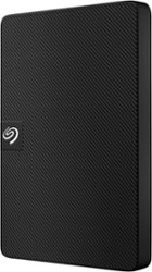 Seagate - Expansion 1TB External USB 3.0 Portable Hard Drive with Rescue Data Recovery Services - Black - Front_Zoom