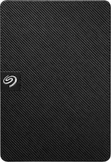 Front. Seagate - Expansion 2TB External USB 3.0 Portable Hard Drive with Rescue Data Recovery Services - Black.