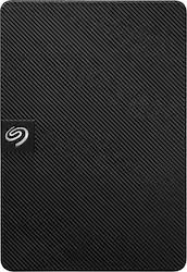 Seagate - Expansion 2TB External USB 3.0 Portable Hard Drive with Rescue Data Recovery Services - Black - Front_Zoom